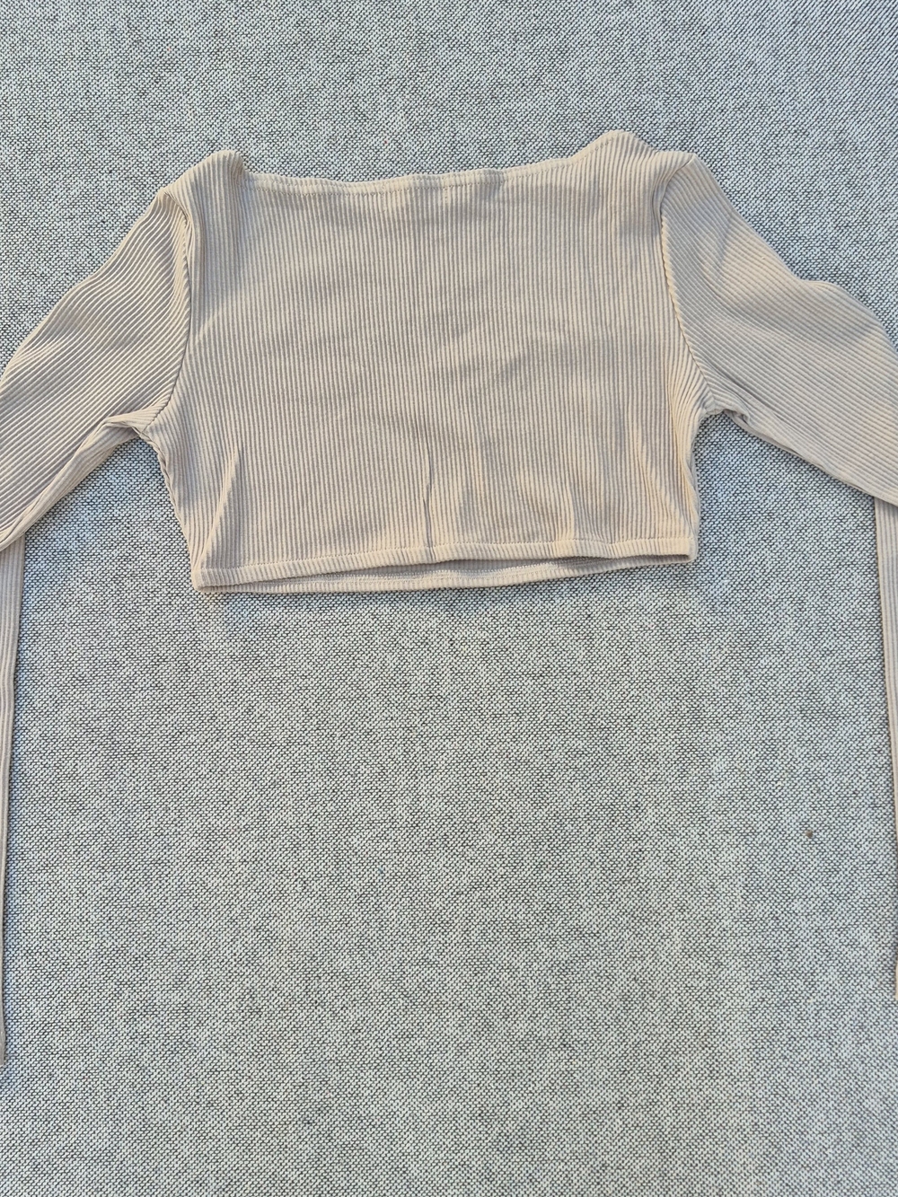 BEIHAUS Ribbed 2 Piece Skirt Set Beige - Picture 9 of 12